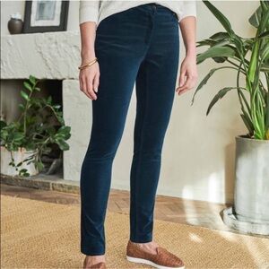 Pure Collection Washed Velvet Jeans In Midnight Size 12S